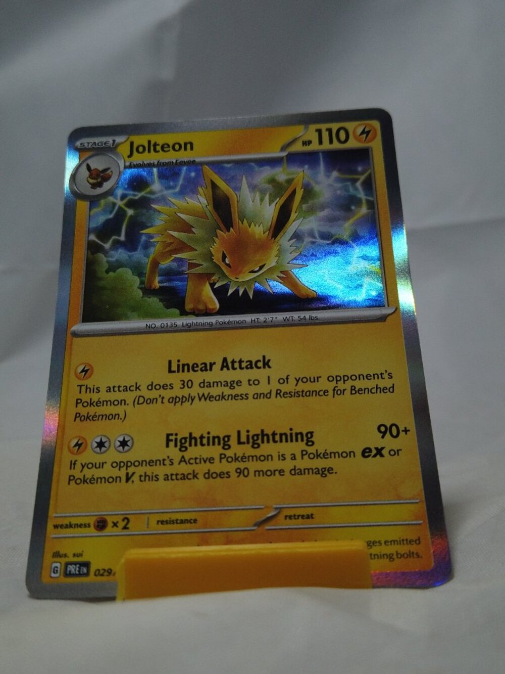 Pokemon Jolteon 29/131 Prismatic Evolutions Card Rare Holo NM
